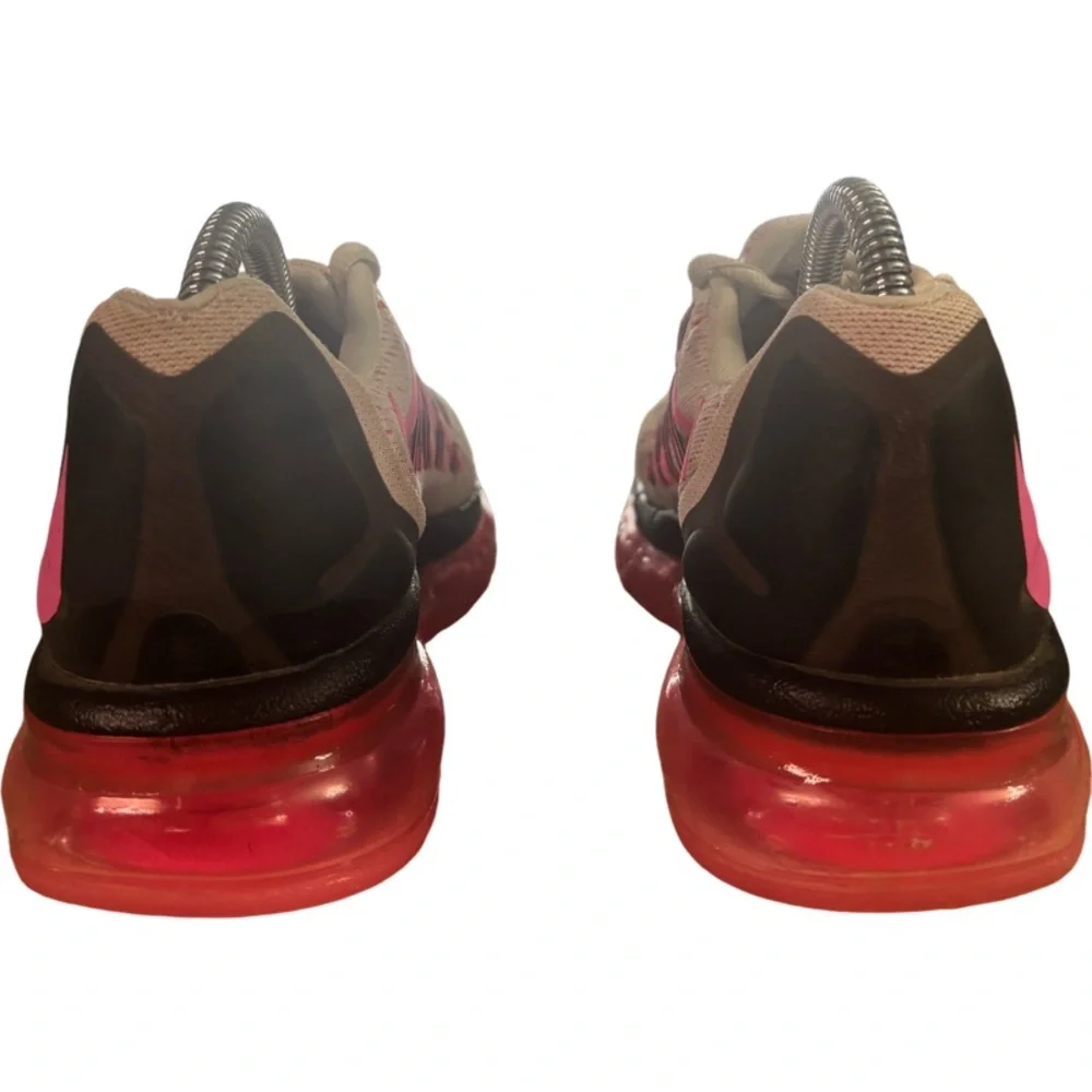 Nike Air Max Sneakers White Pink Pow Black 2015 Running Shoes - Size 7 - Picture 8 of 8